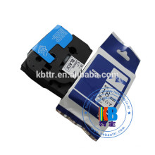 Kompatibles Schwarz auf klarem laminiertem Etikettenband TZ-151 24mm